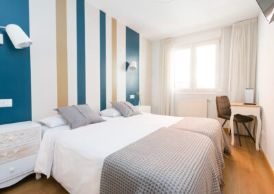 Habitación doble recién reformada en Gijón, Hotel Costa Verde